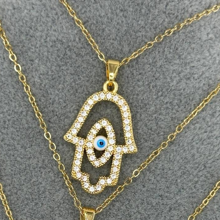 Evil Eye Gold Necklace