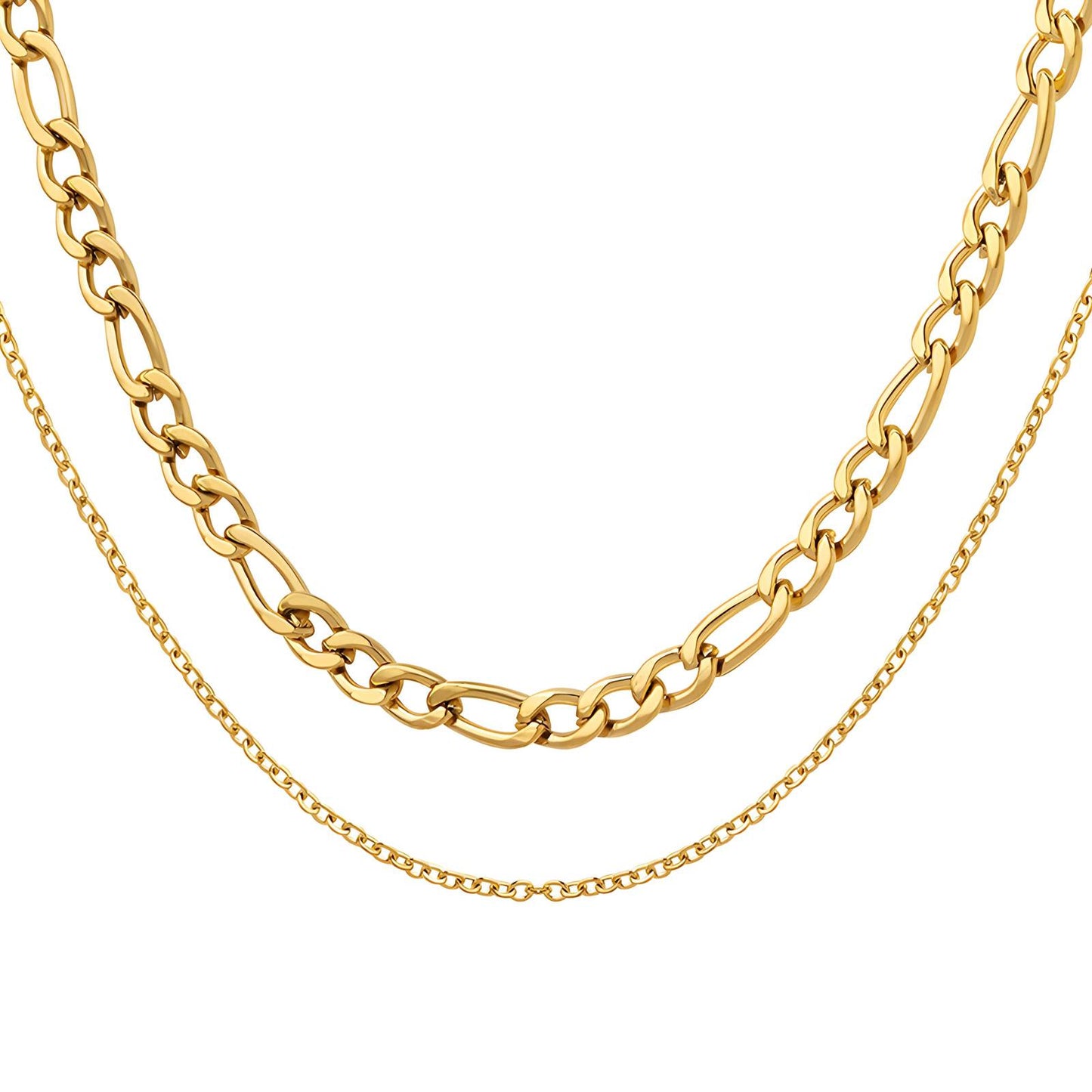 The Jess Stacked Double Chain Necklace