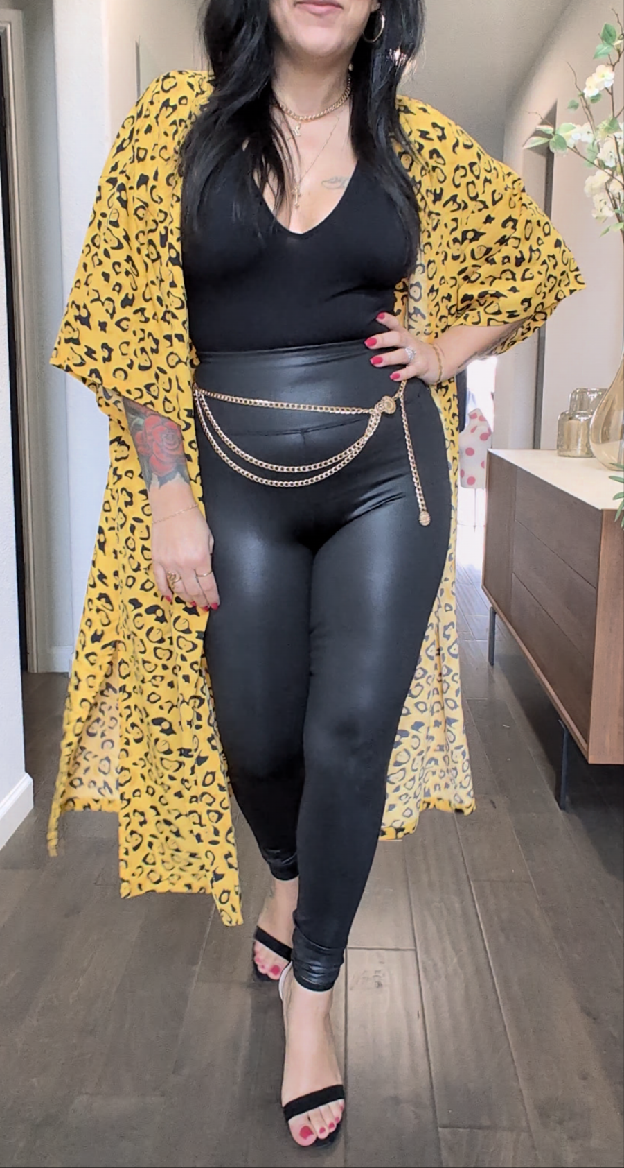 Plunge Neckline Racerback Bodysuit
