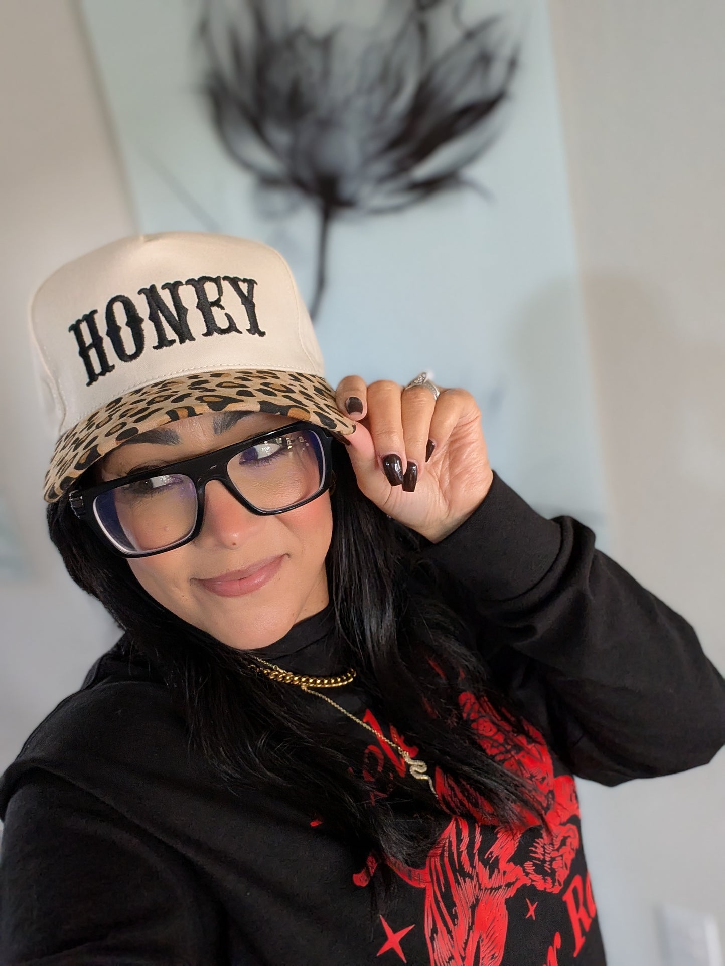 Honey 2 toned Embroidered Canvas hat