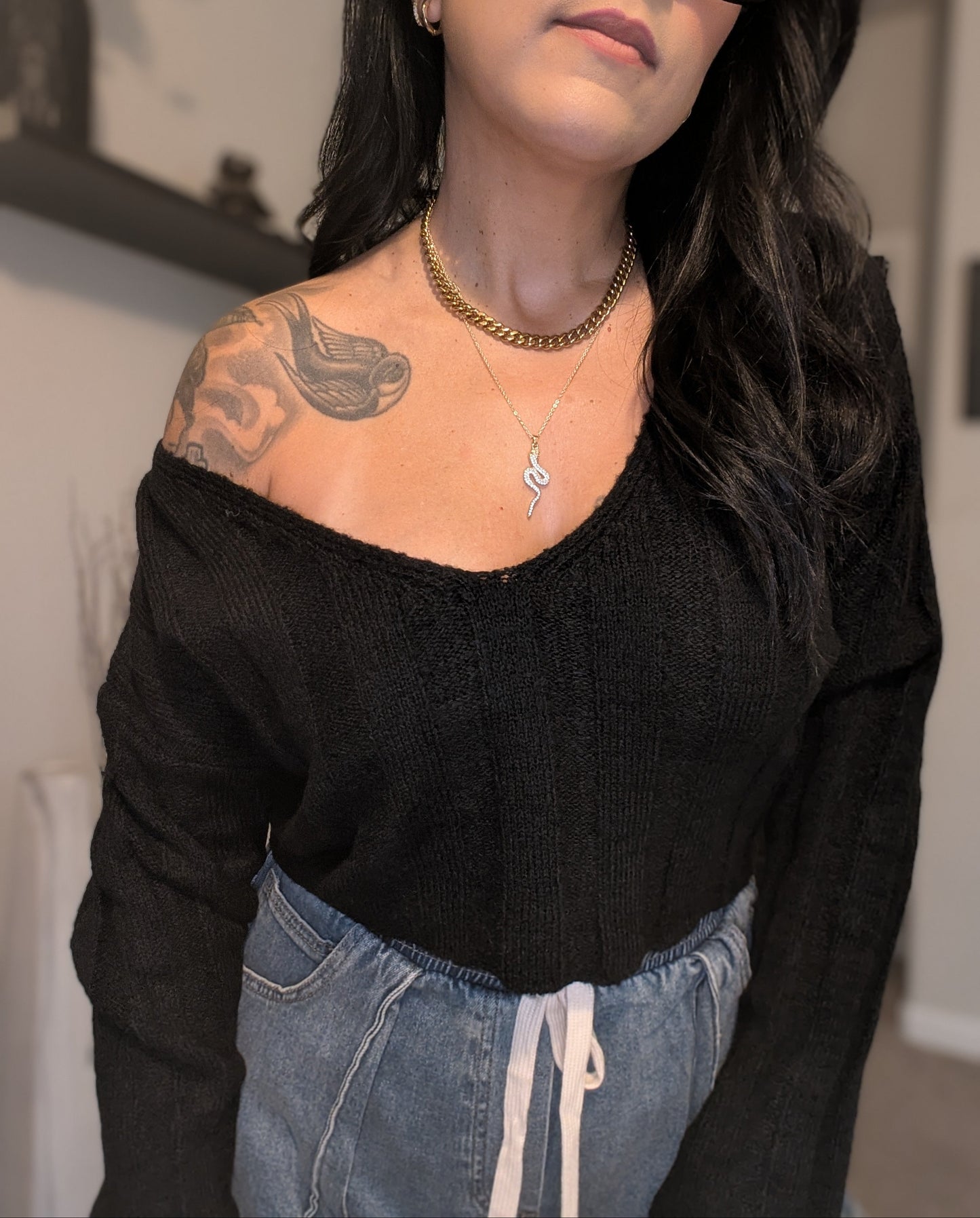 Sweet Fall V-neck sweater