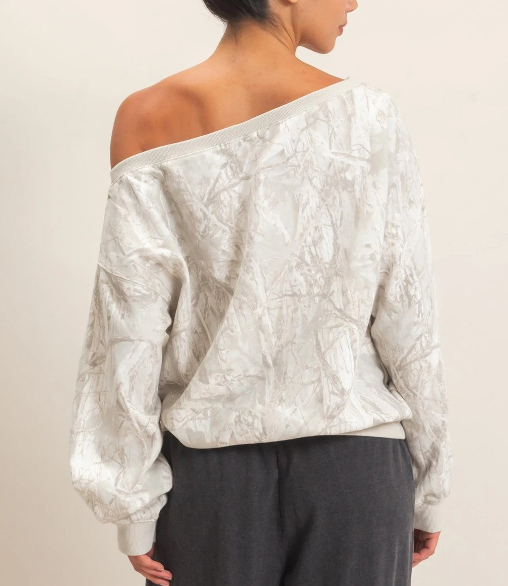 Peekaboo Camo Sweater