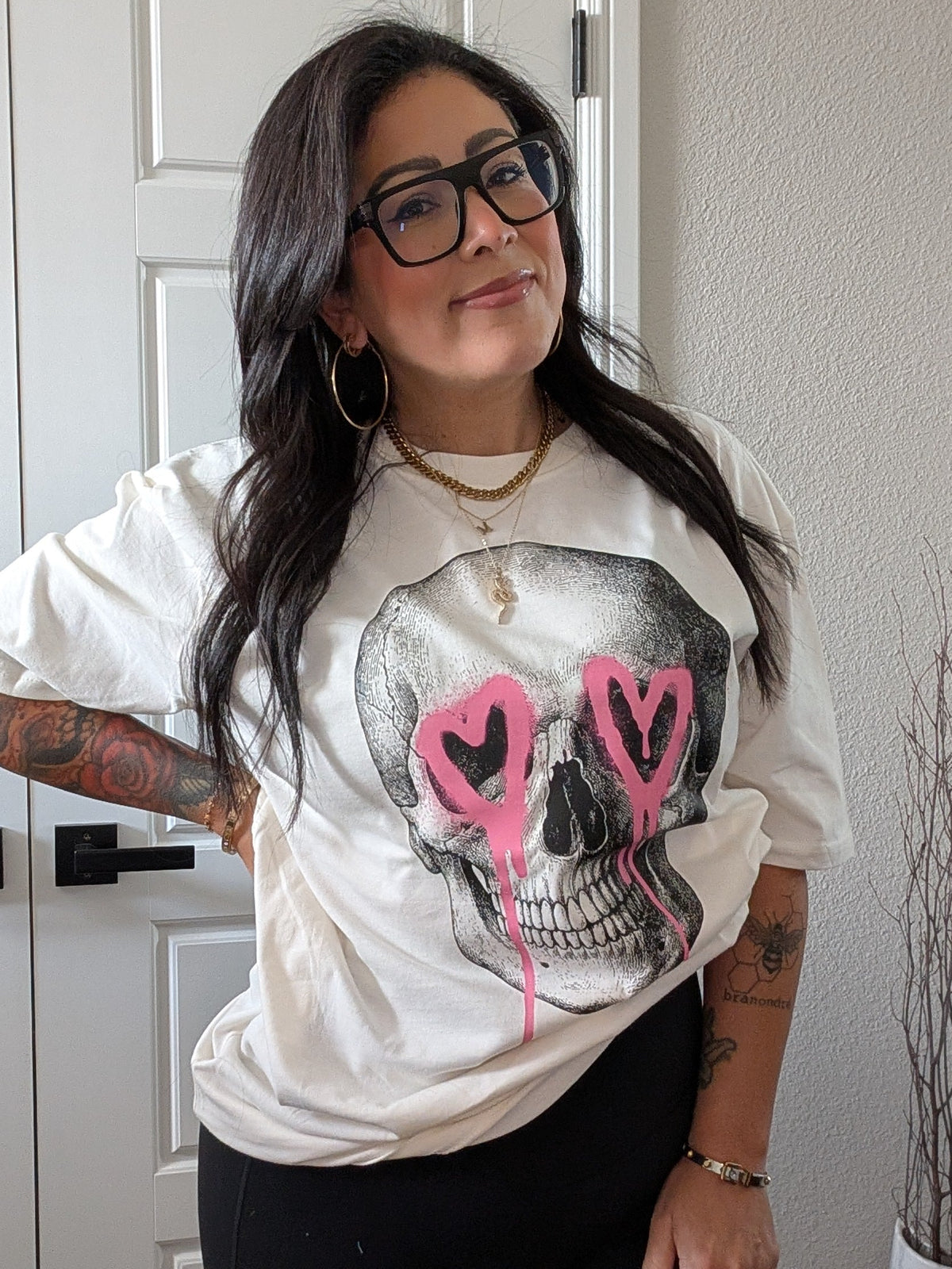 Heart Eyed Skull