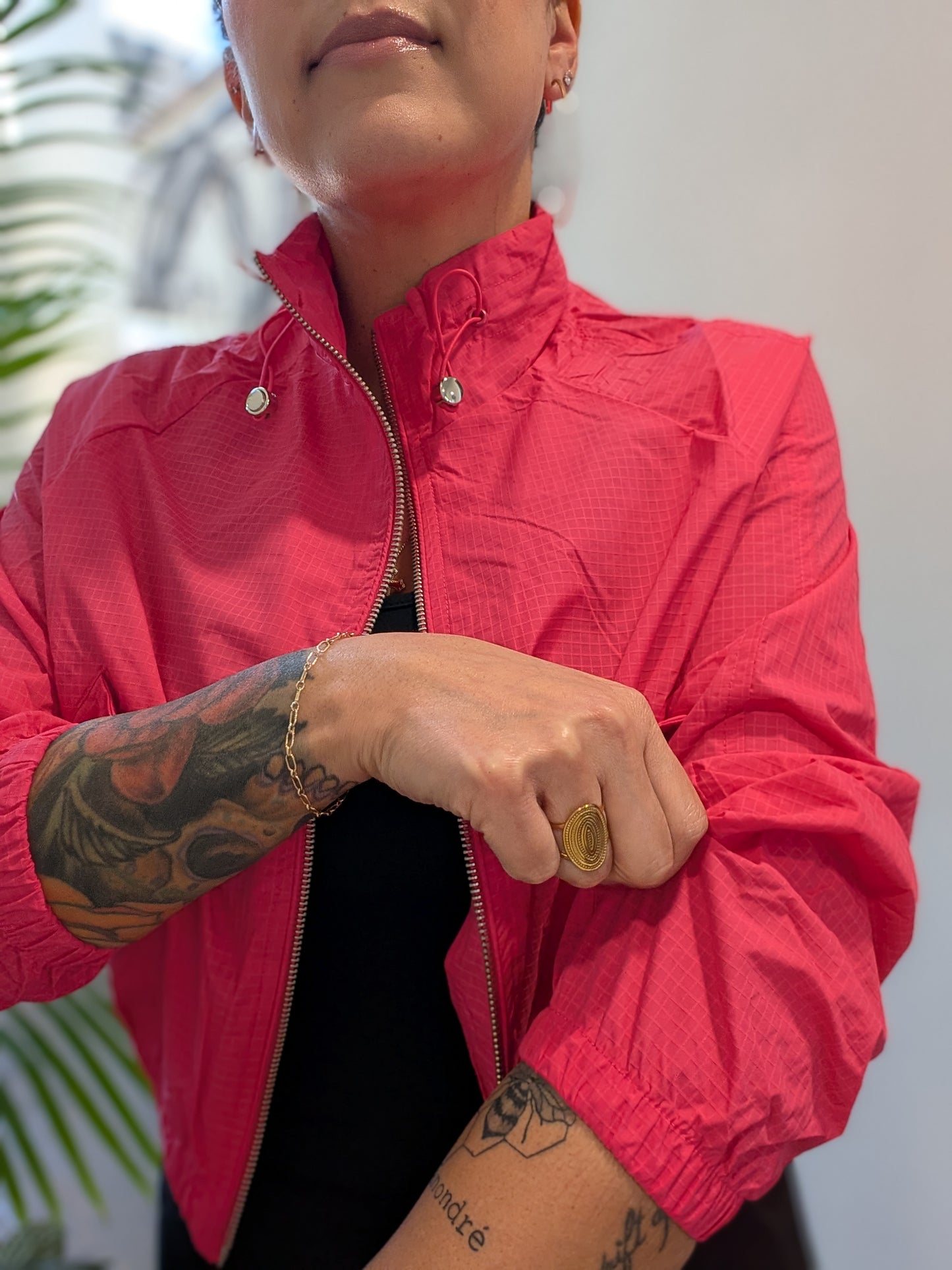 Lightweight Crop Bomber Jacket