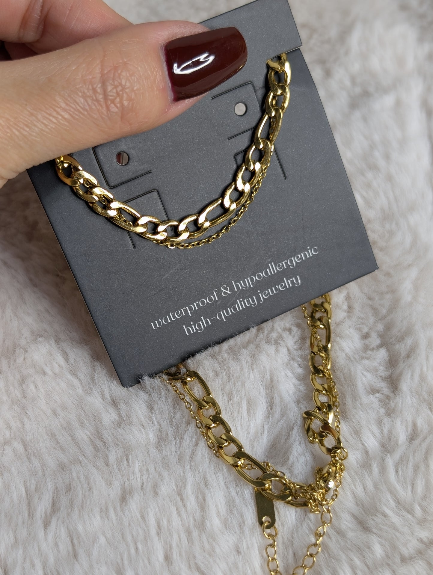 The Jess Stacked Double Chain Necklace