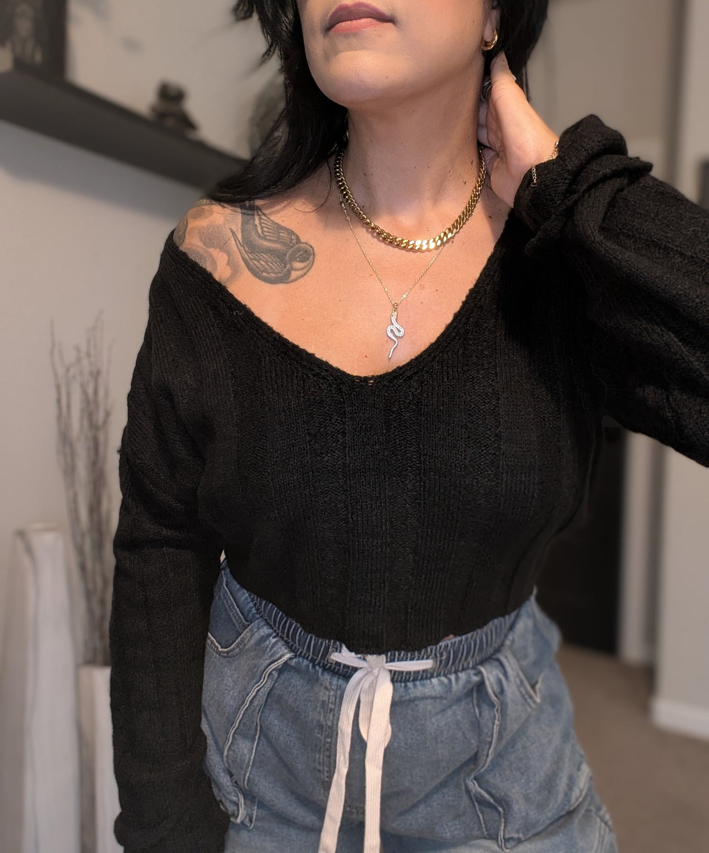 Sweet Fall V-neck sweater