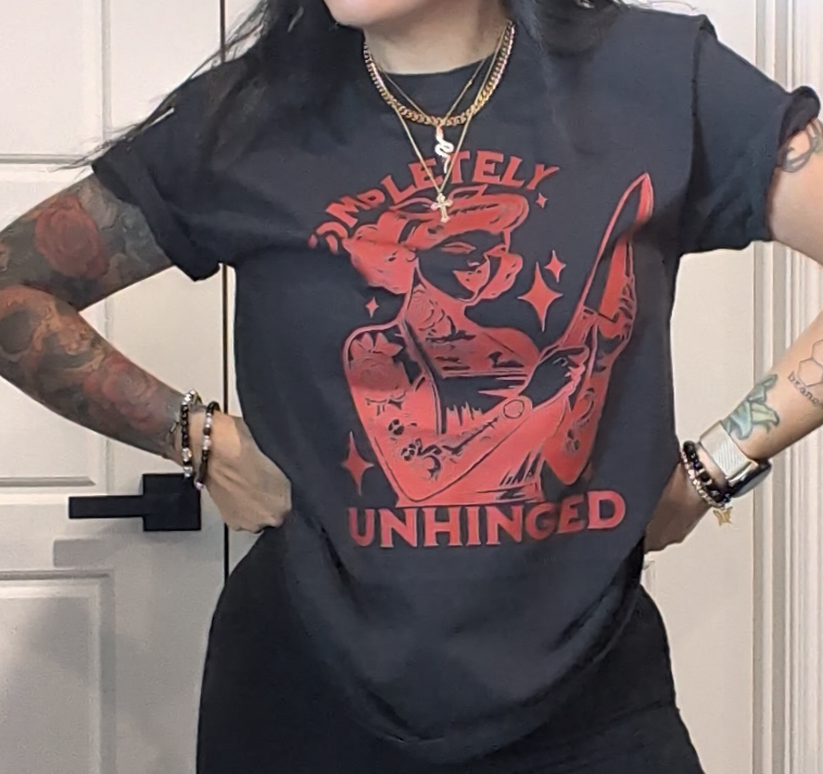Unhinged tee