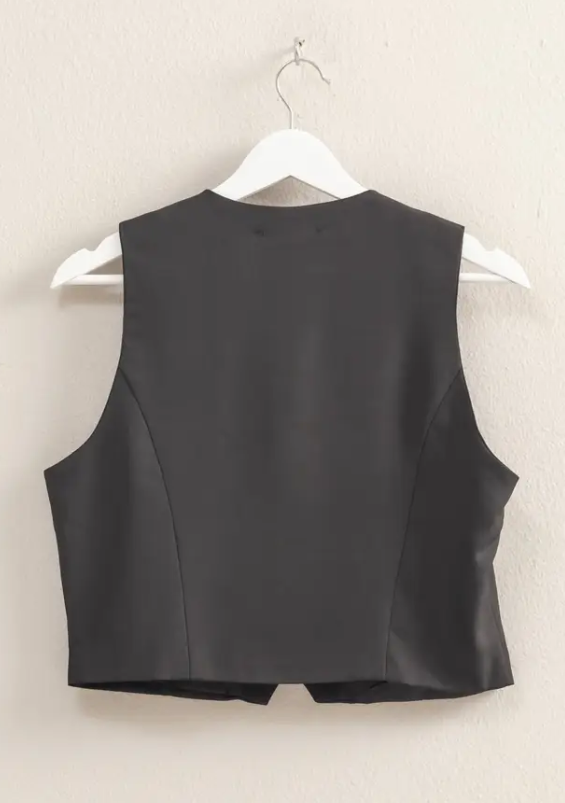 Sleeveless Button up Vest