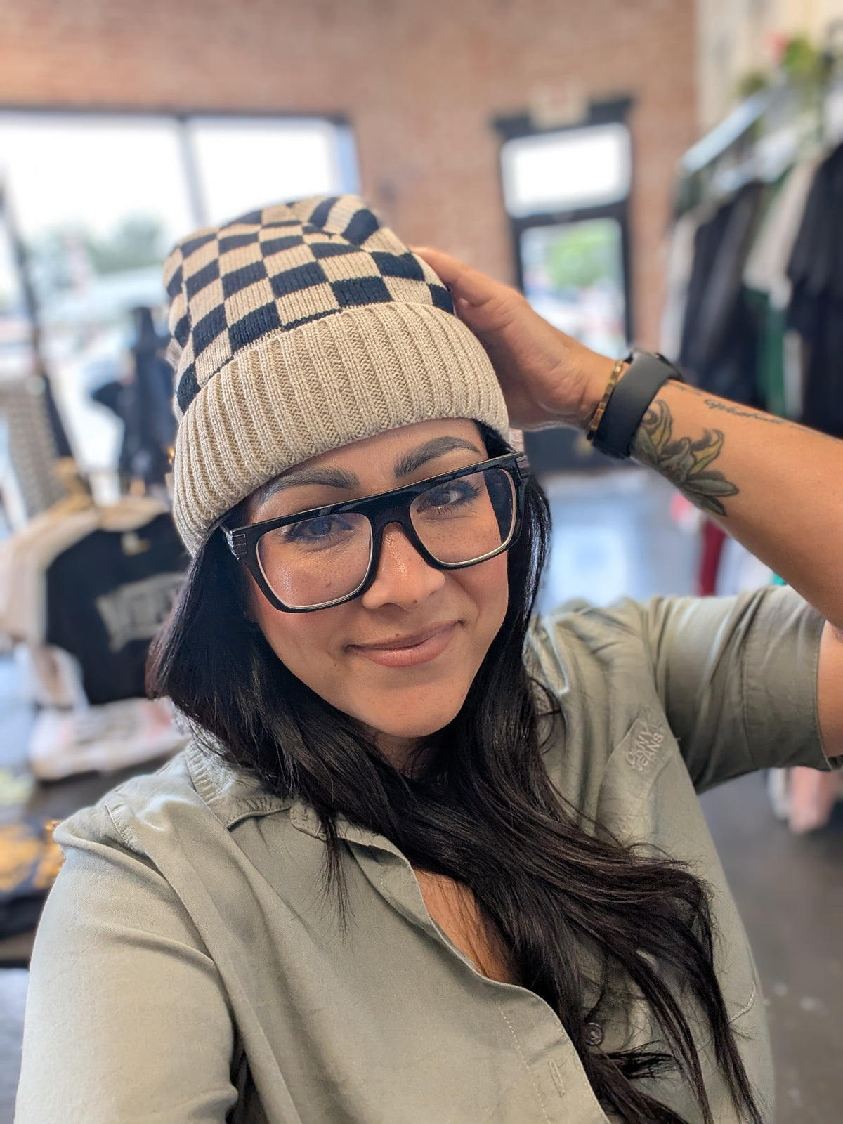 Check beanie 🏁