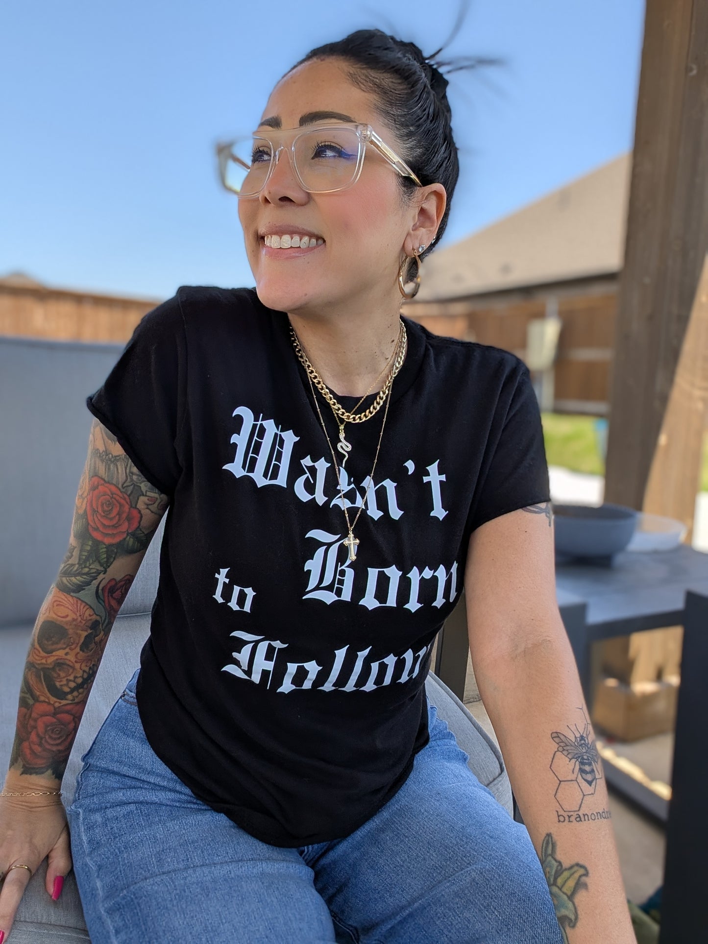 Wasn't Born to Follow tee