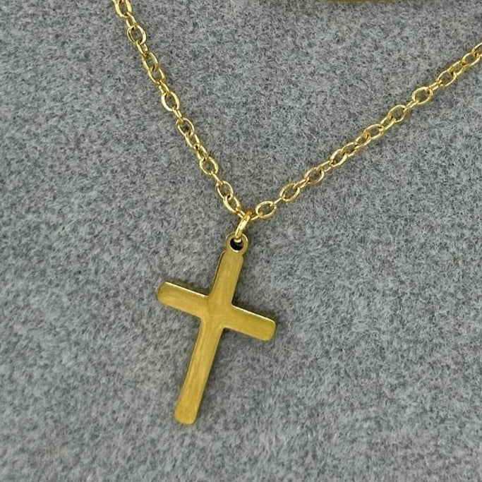 The Shirley Gold Cross Necklace