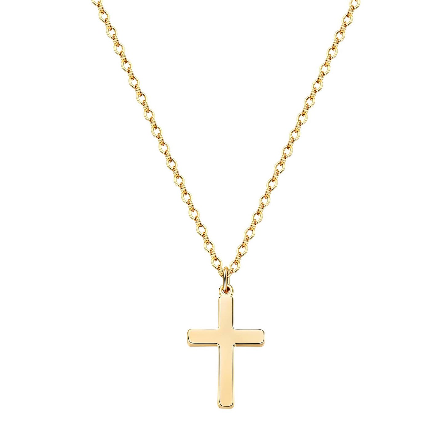 The Shirley Gold Cross Necklace