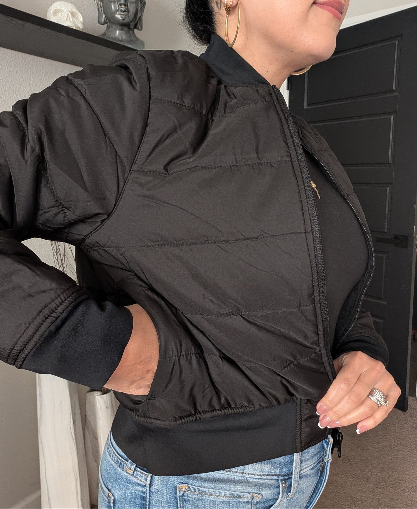 Reversible Quilted Bomber Jacket