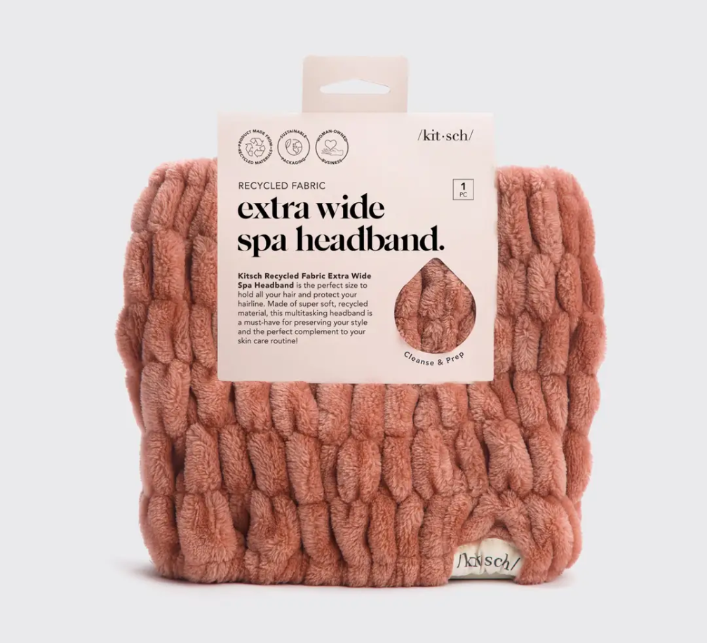 Extra Wide Spa Headband - Dusty Rose