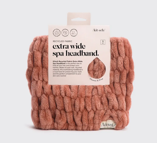 Extra Wide Spa Headband - Dusty Rose