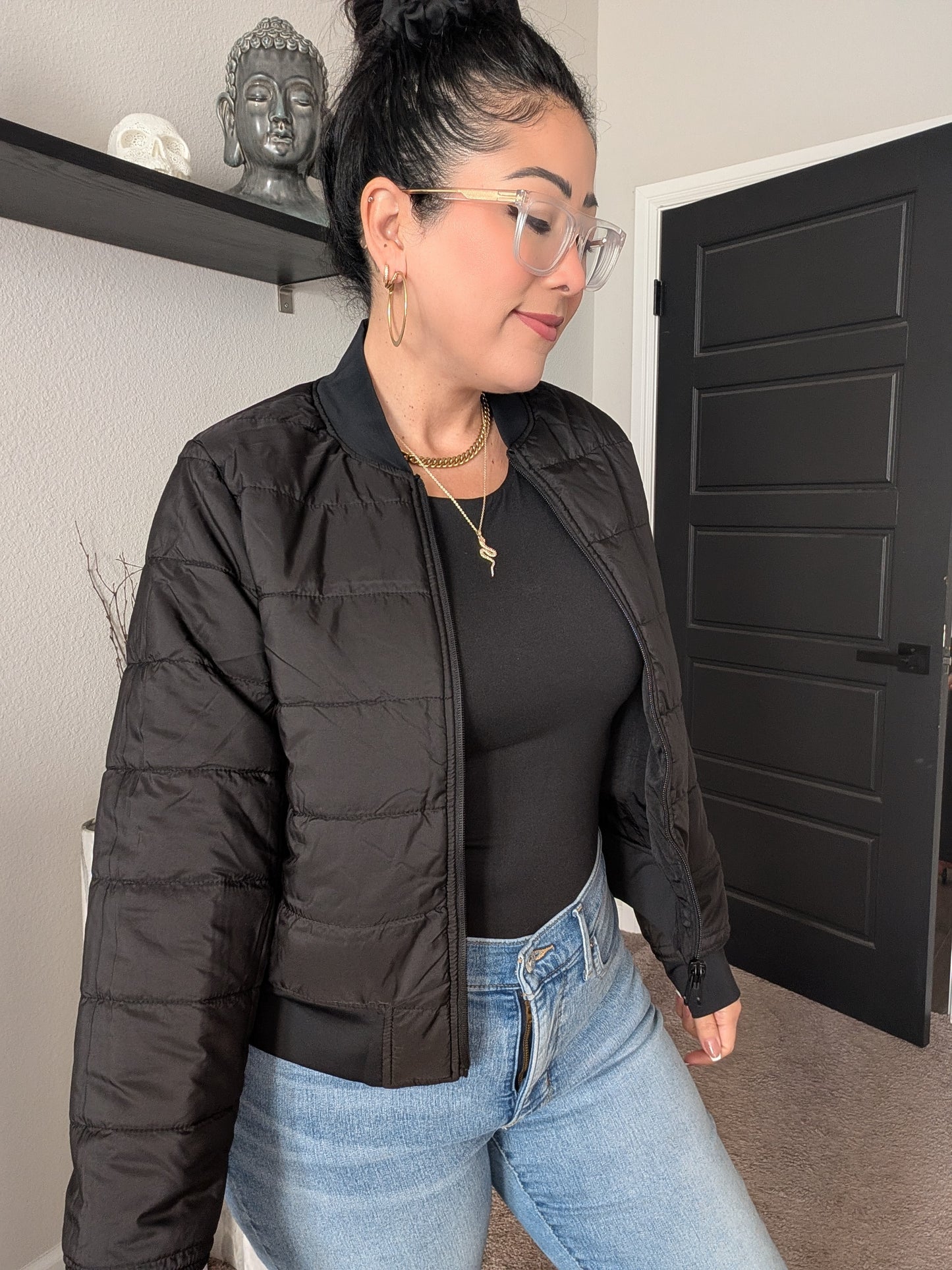 Reversible Quilted Bomber Jacket