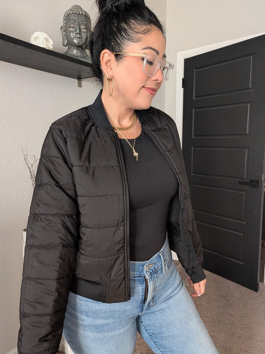 Reversible Quilted Bomber Jacket