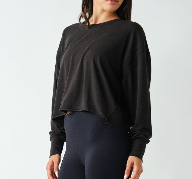 Crescent Pima Open Back Top