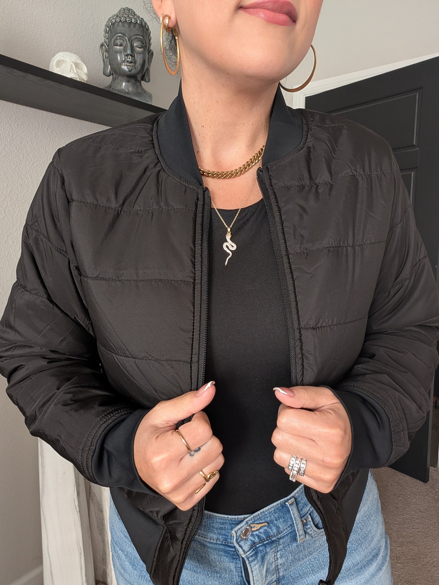 Reversible Quilted Bomber Jacket