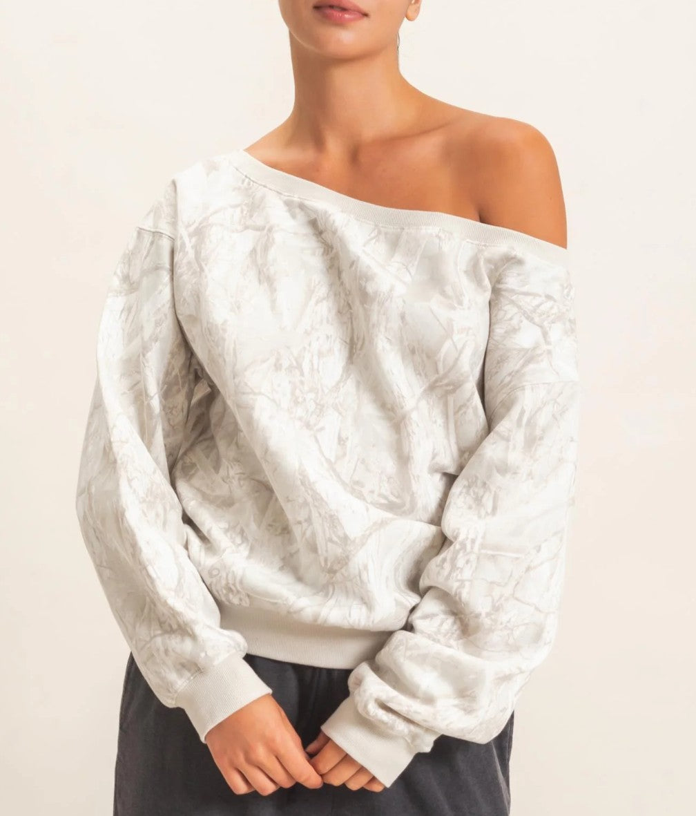 Peekaboo Camo Sweater