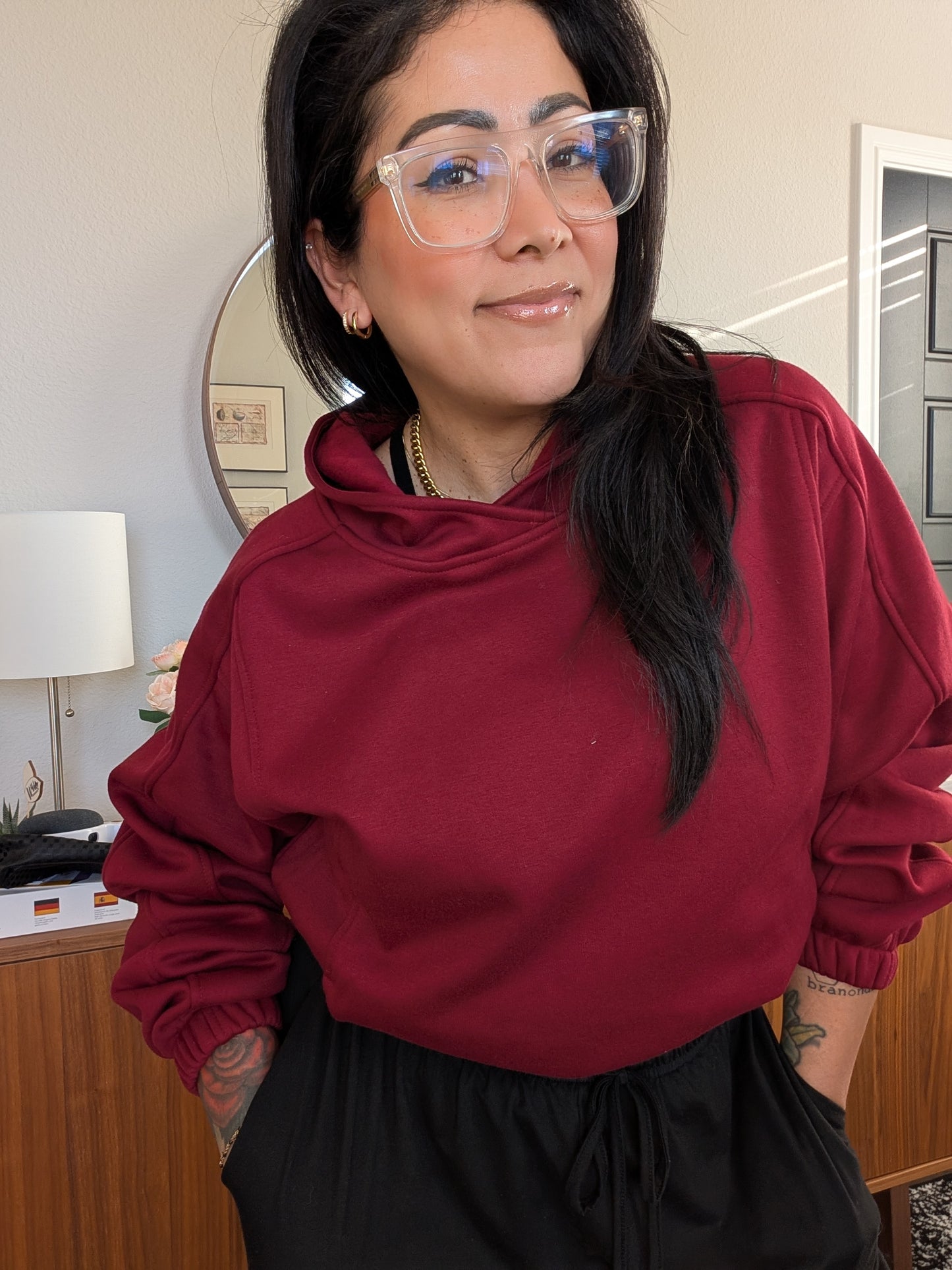 Lux cuffed Hoodie