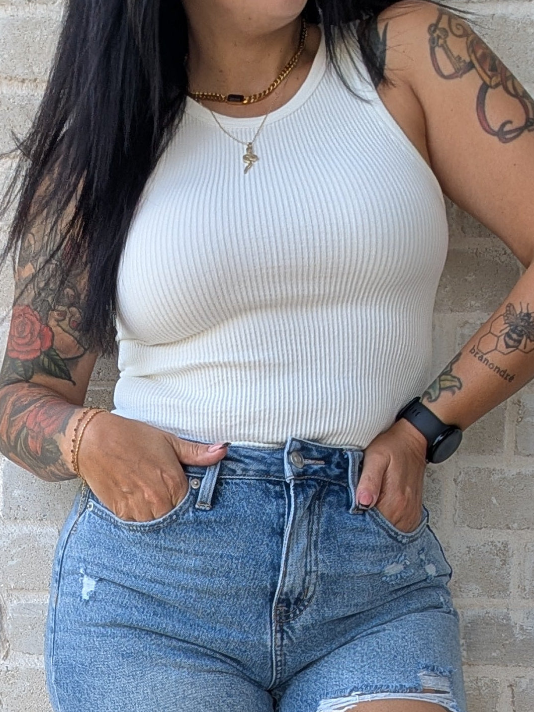 Ribbed Bodysuit