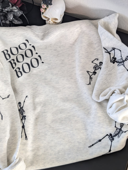 Dancing Patch Skelly Crewneck 💀🖤
