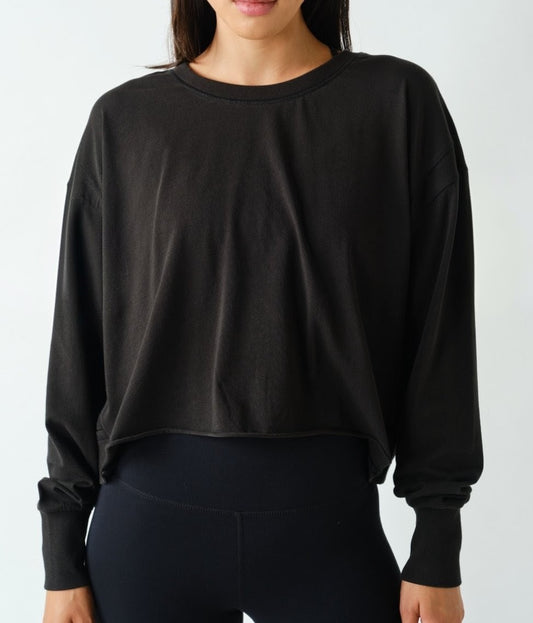 Crescent Pima Open Back Top