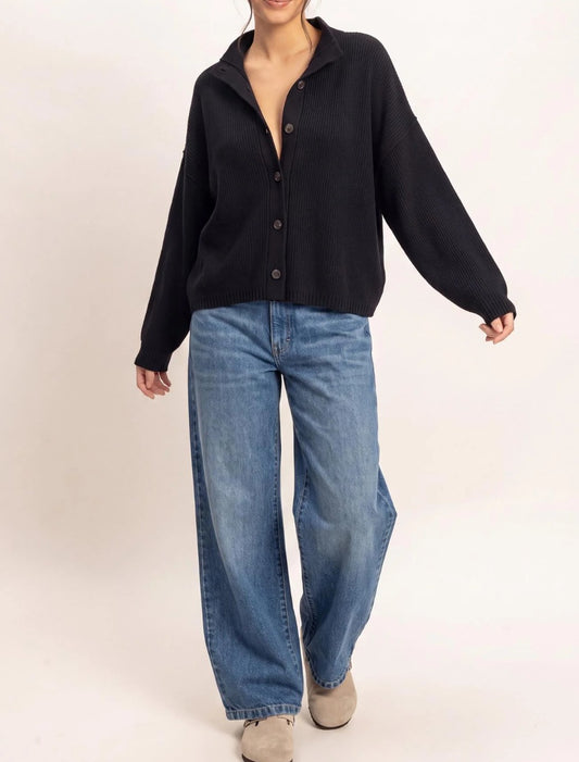 High Neck Oversized Cardi
