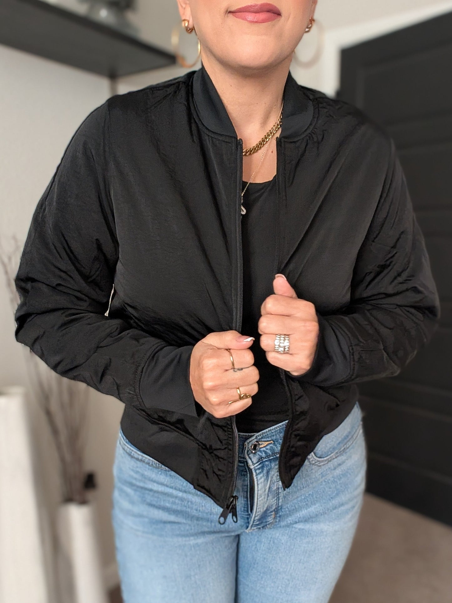 Reversible Quilted Bomber Jacket