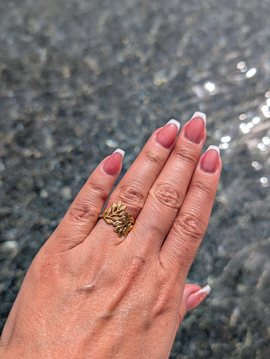 Gold Leaf Ring