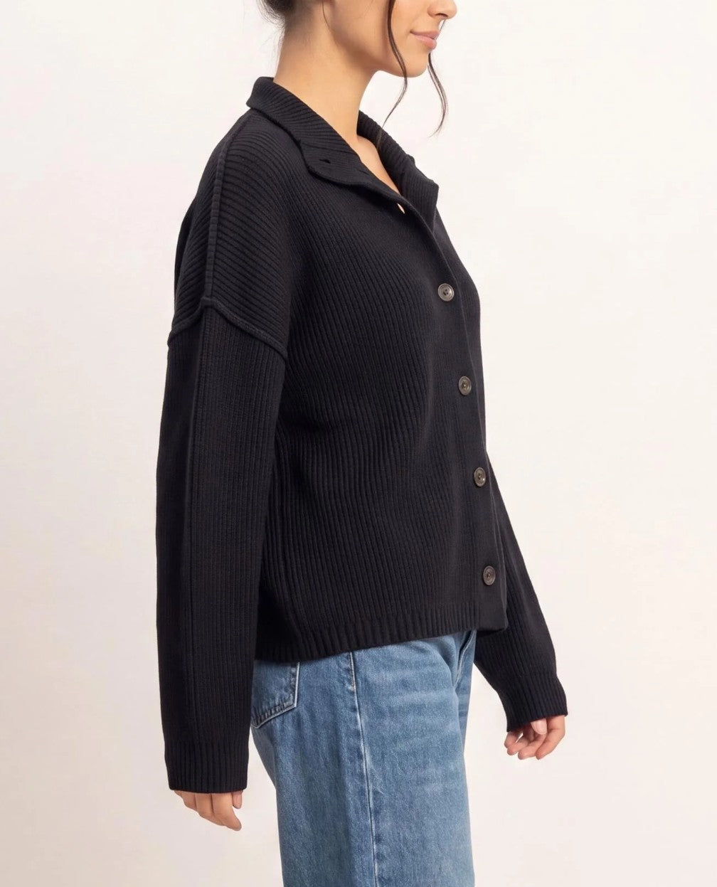 High Neck Oversized Cardi