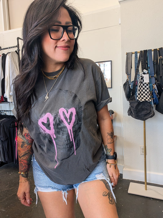 Heart Eyed Skull