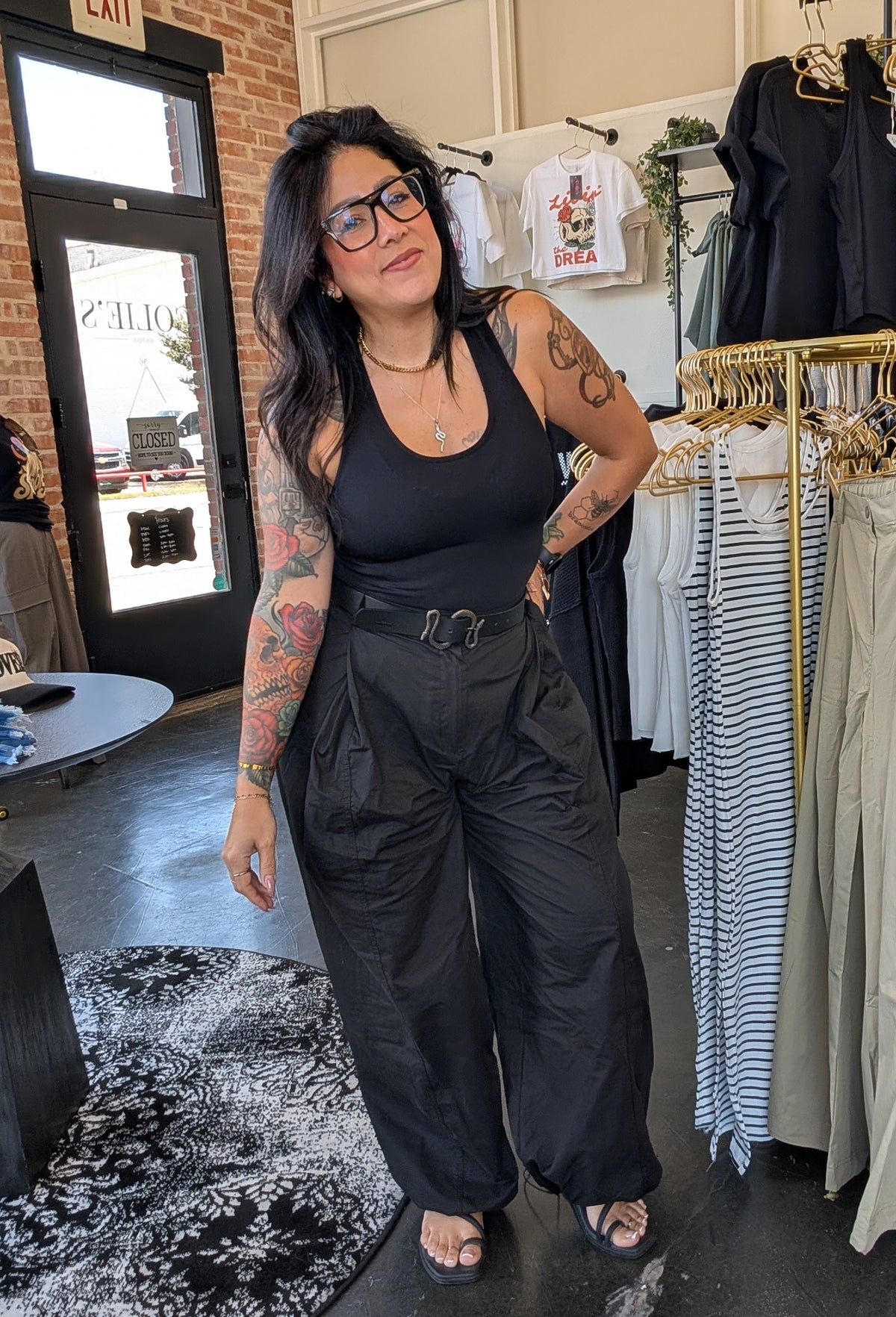 We Outside High Rise Wide leg Pants