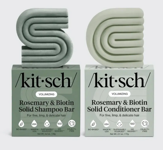 Rosemary & Biotin Volumizing Shampoo & Conditioner Bar Combo