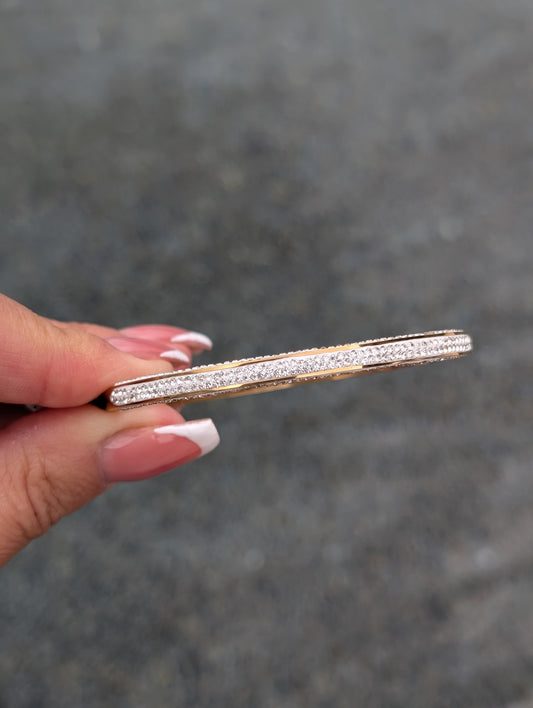 Gold bling bangle
