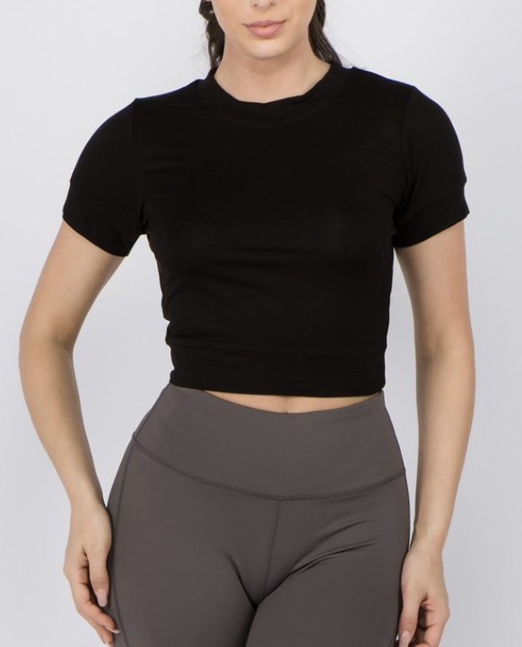 Cropped-Back cut-out Top